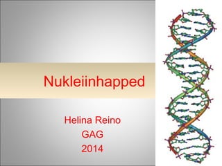 Nukleiinhapped 
Helina Reino 
GAG 
2014 
 
