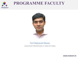 PROGRAMME FACULTY
www.nulearn.in
 
