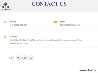 CONTACT US
www.nulearn.in
 
