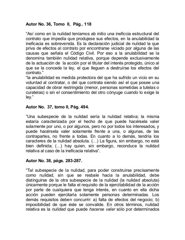 Nulidad relativa Nulidad relativa