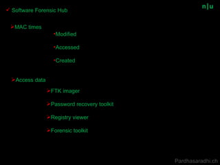 Introduction to Forensics and Steganography by Pardhasaradhi C | PPS