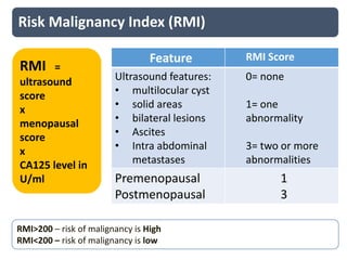 Overview of Gynaecological Malignancies & Management | PPTX