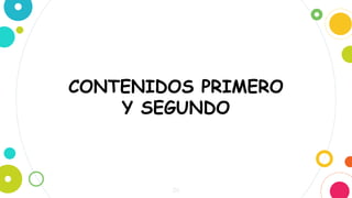 26
CONTENIDOS PRIMERO
Y SEGUNDO
 