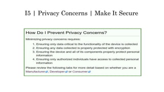 I5 | Privacy Concerns | Make It Secure
 