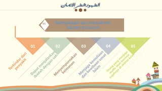 01 02 03 04 05
Mempelajari dan memahami
hikmah thoharoh
03
 