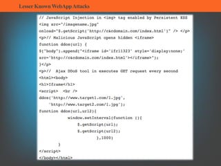 LesserKnownWebAppAttacks
 