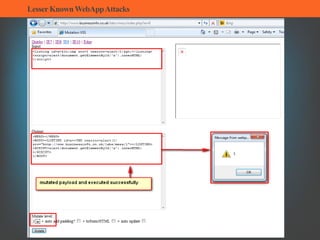 LesserKnownWebAppAttacks
 