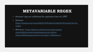 Lightweight static code analysis with semgrep | PPTX