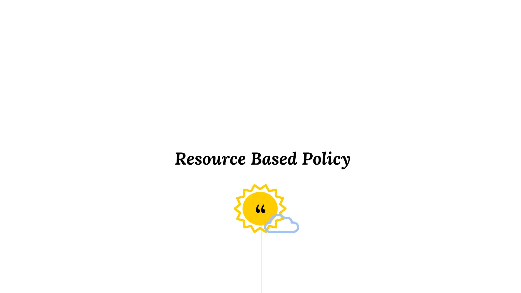 “
Resource Based Policy
 