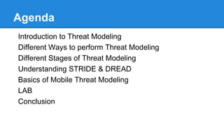 Threat Modeling
 