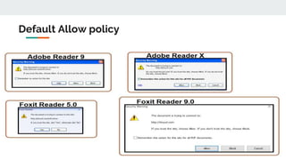Default Allow policy
 
