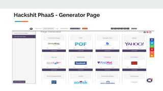 Hackshit PhaaS - Generator Page
 