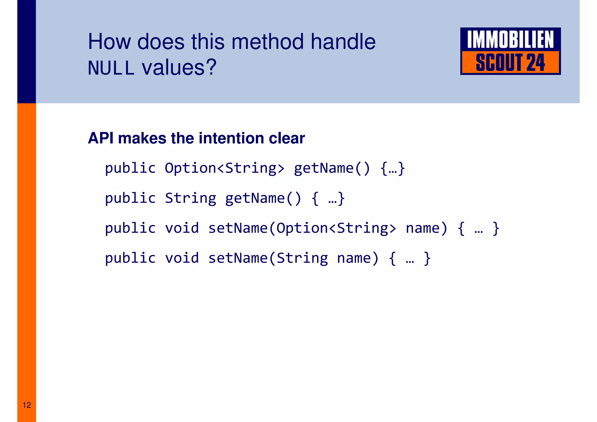 Better Strategies for Null Handling in Java