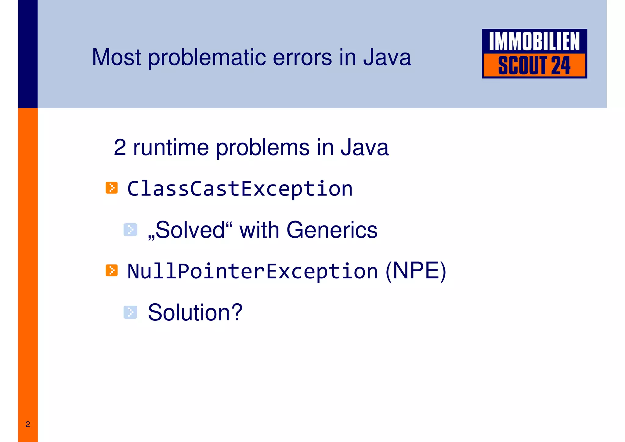 Better Strategies for Null Handling in Java
