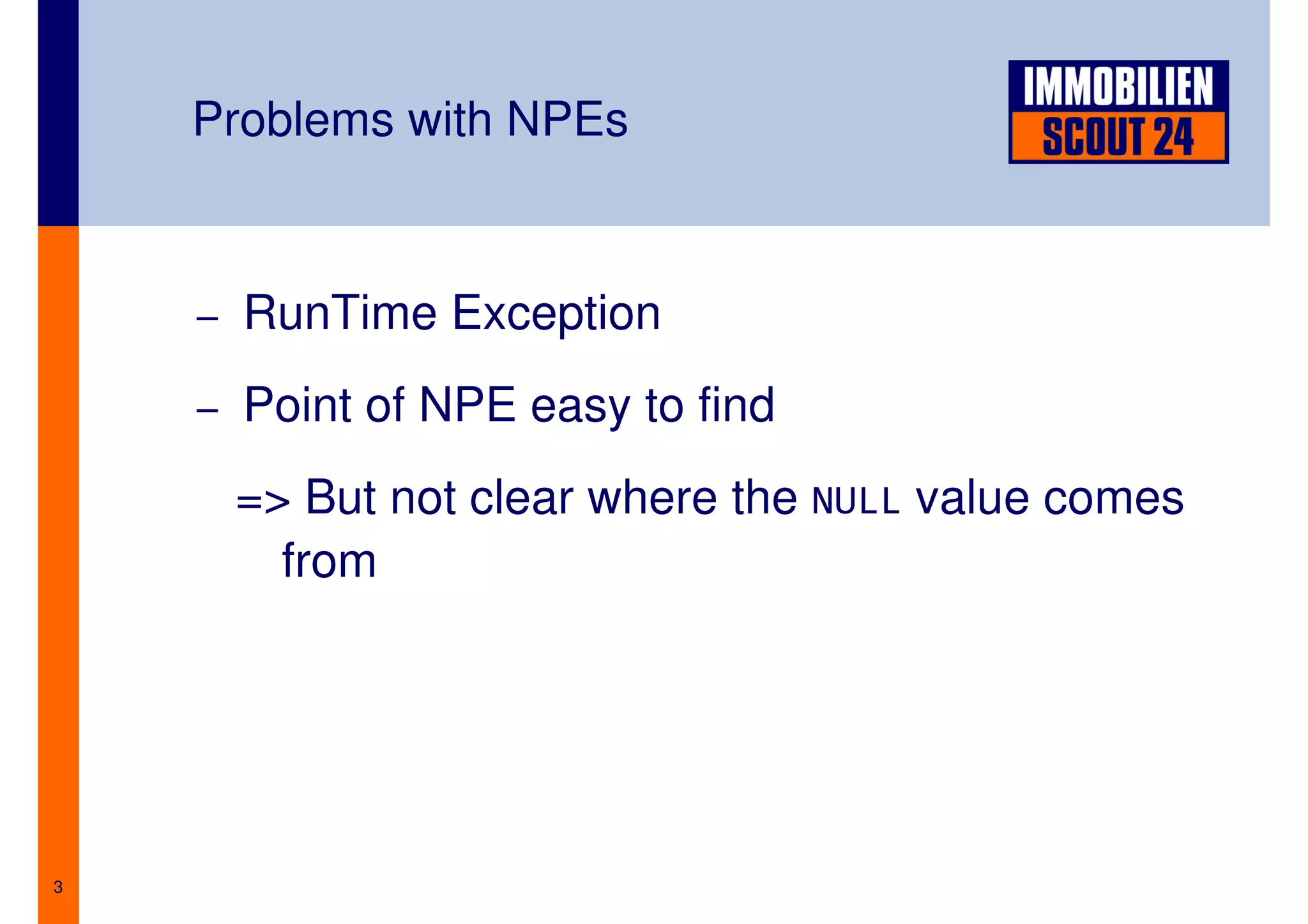 Better Strategies for Null Handling in Java