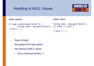 Better Strategies for Null Handling in Java