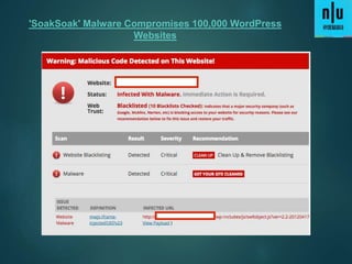 'SoakSoak' Malware Compromises 100,000 WordPress
Websites
 