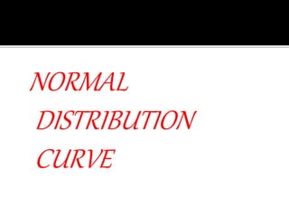 NORMAL
DISTRIBUTION
CURVE
 