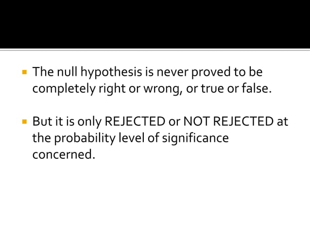Null hypothesis AND ALTERNAT HYPOTHESIS | PPTX | Physics | Science