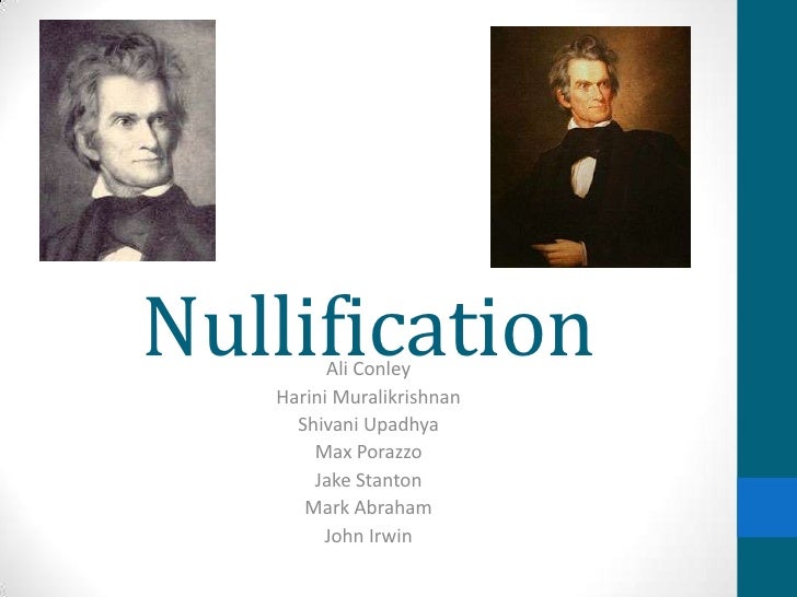 Smart Quiz Basket The Theory Of Nullification