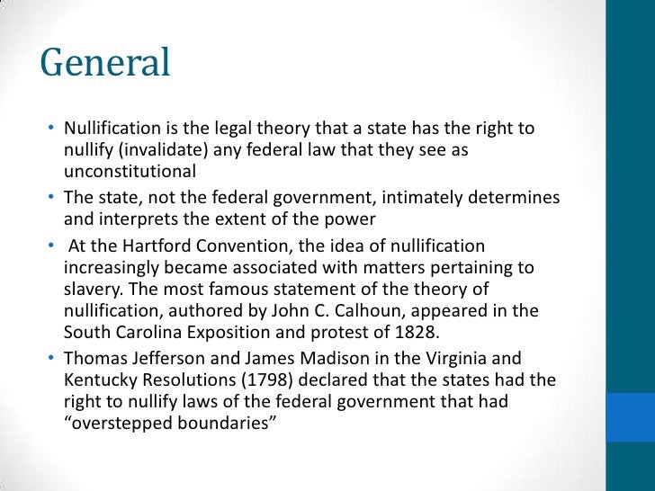 Nullification