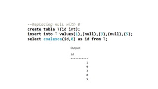Understanding NULL Values in SQL Server: Concepts and Best Practices | PPTX
