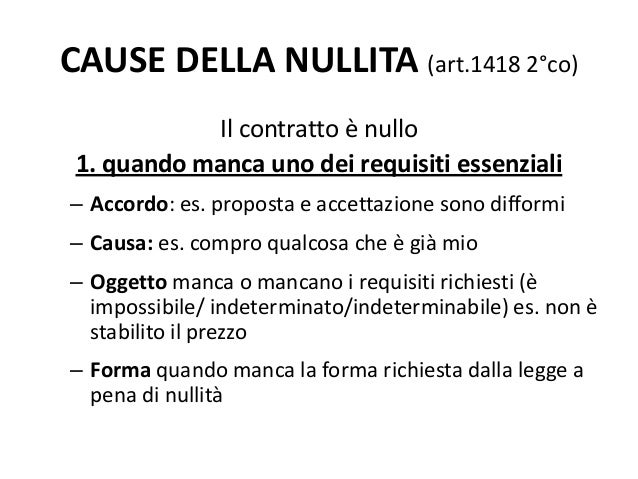 Nullita annullamento