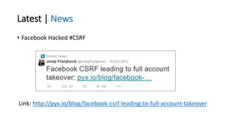 Latest | News Blogger haced # CSRF
• Blogger hacked # CSRF
 