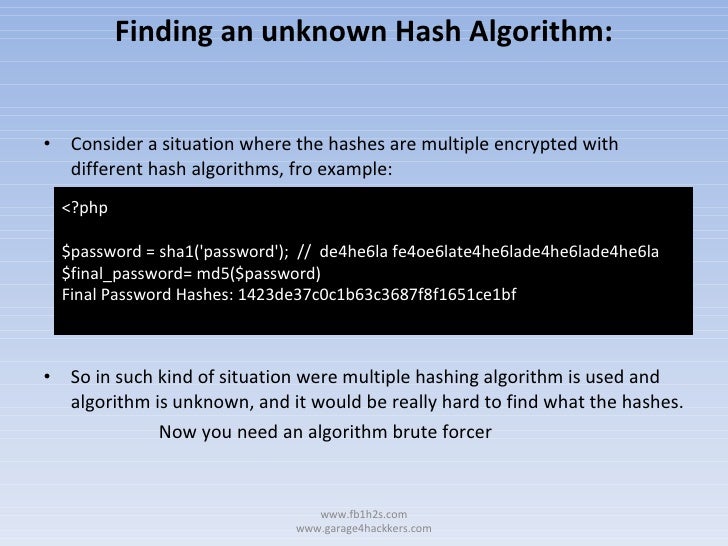 Salt Cryptography & Cracking Salted Hashes by fb1h2s