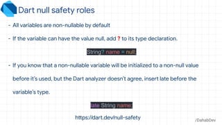 Null safety in dart and flutter , the whole story! | PDF