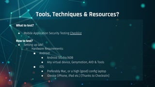 Getting Started With Hacking Android & iOS Apps? Tools, Techniques and ...