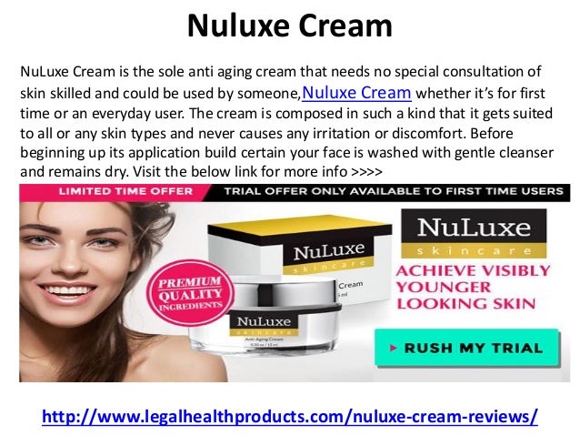 nuluxe face cream