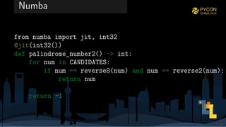 Python speed up with numba | PPT
