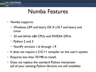 Numba Overview | PPT