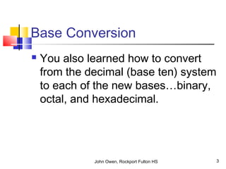 Number Base Part2 | PPT | Technology & Computing