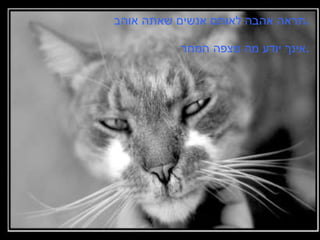 תראה אהבה לאותם אנשים שאתה אוהב . אינך יודע מה מצפה המחר . 