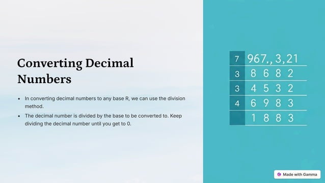 Number-Systems-and-Conversion(Decimal and Binary System) | PPT
