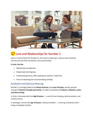 The True Meaning Behind Number 2 in Numerology | PDF