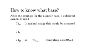 Number base conversion | PPTX