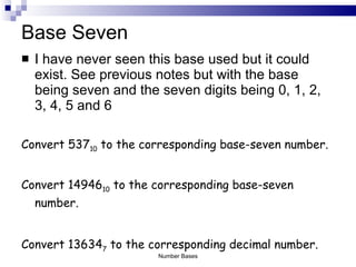 Number bases | PPT