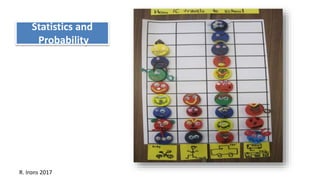 Statistics and
Probability
R. Irons 2017
 