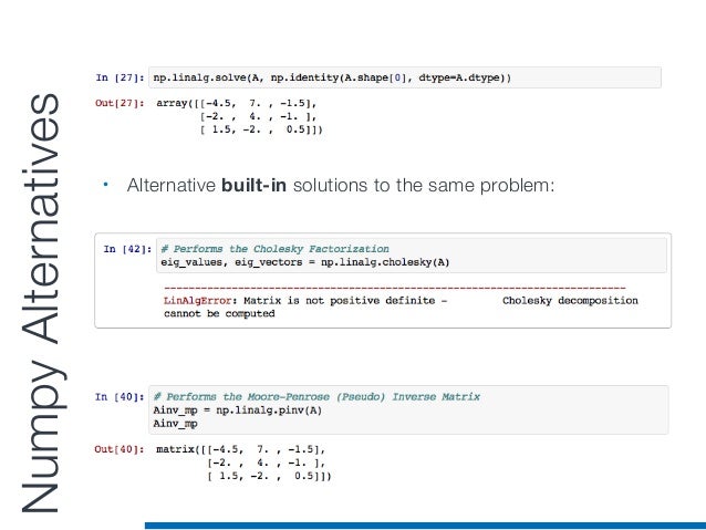multiplicative matrix definition inverse Number Crunching in Python