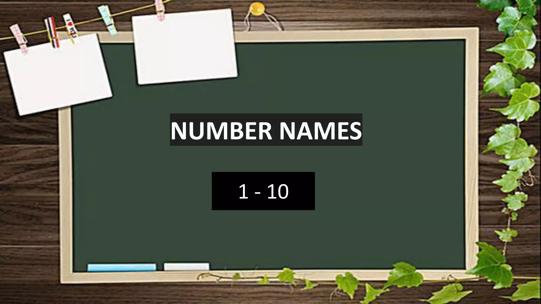 Number Names 1 10.pdf Number names 1-10 | PDF