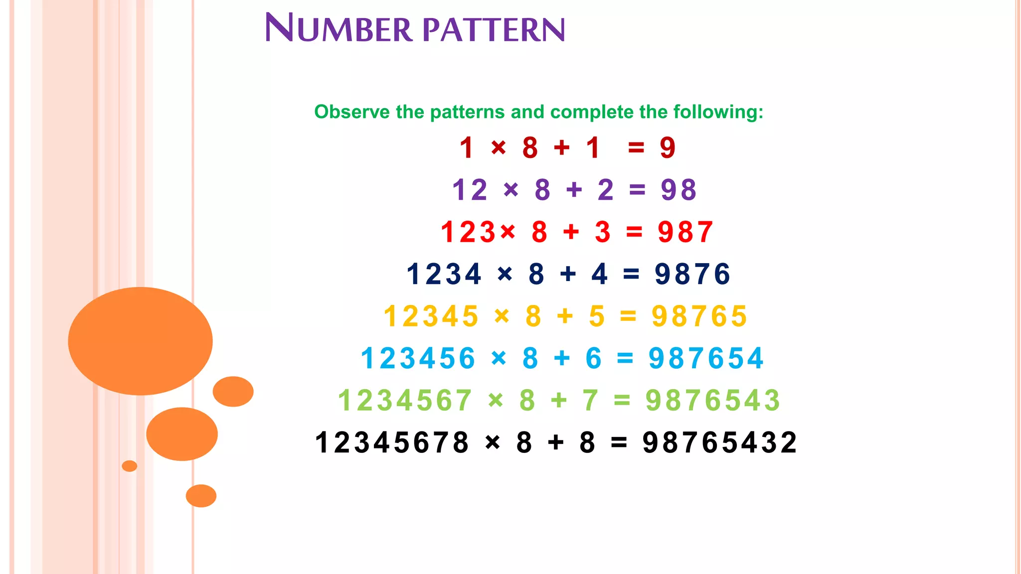 Number patterns | PPTX