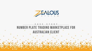 Number Plate Trading Marketplace for Australian Client