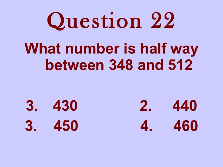 Number Quiz