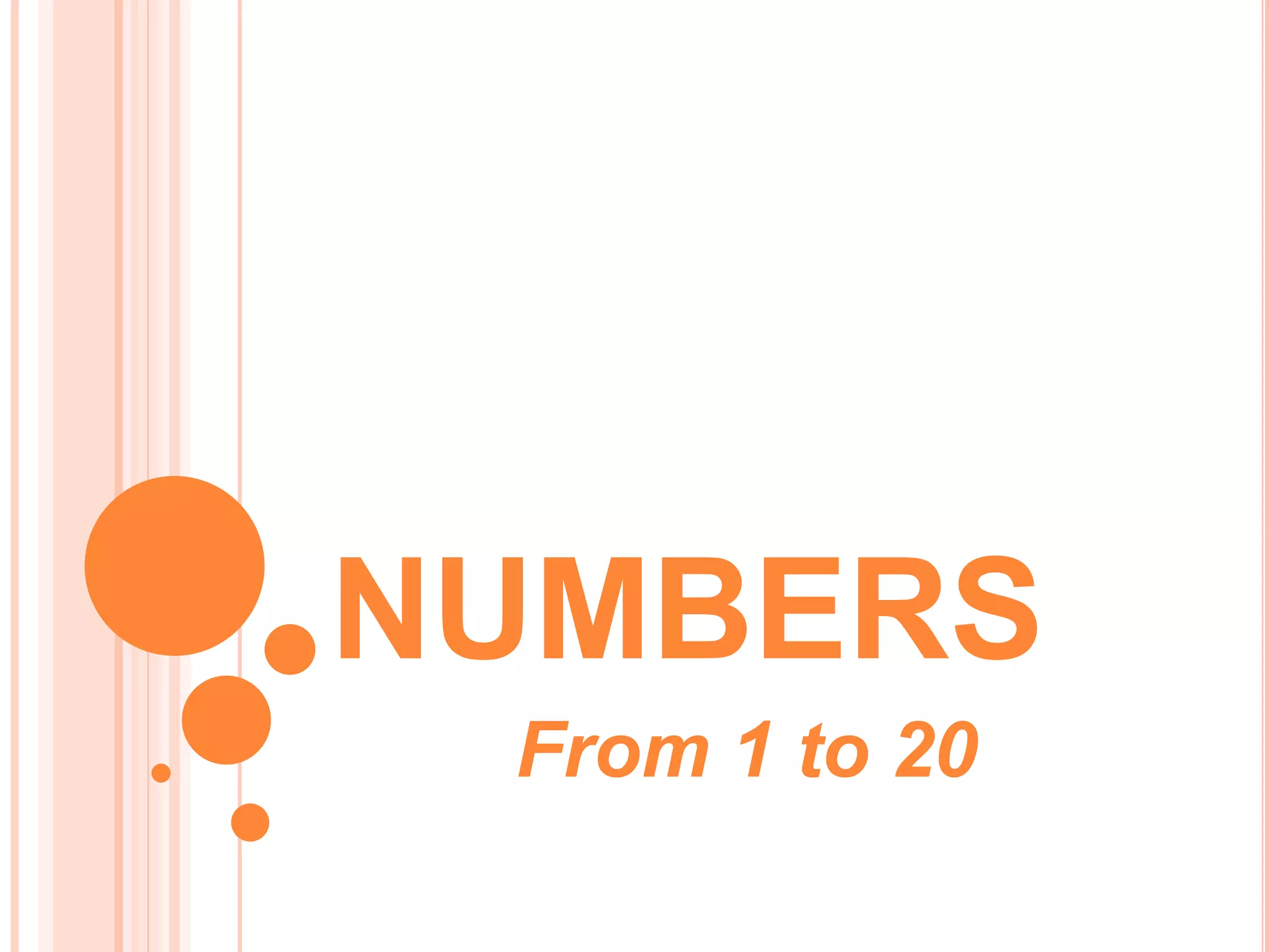 Numbers 1-20 | PPTX