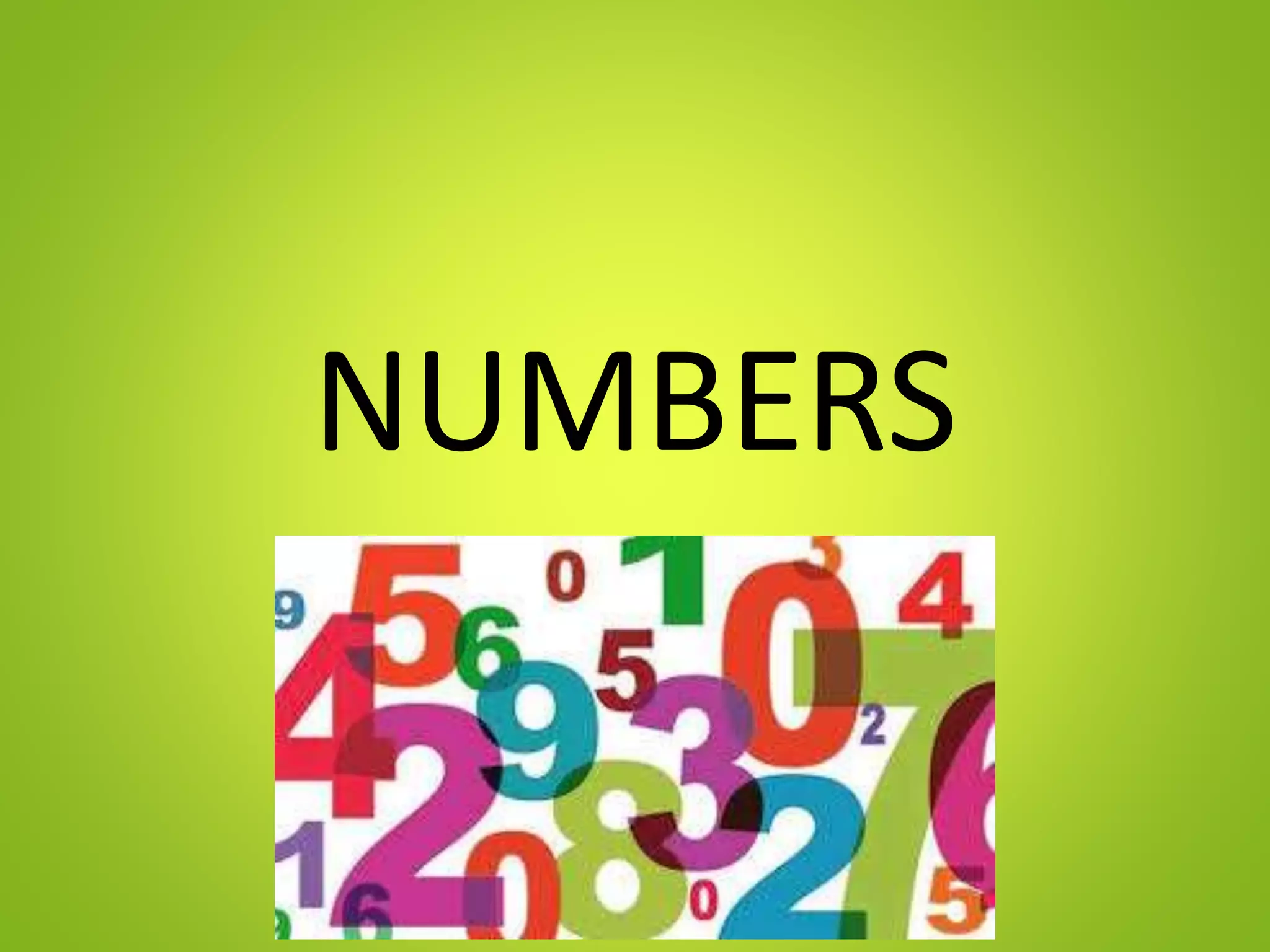 Numbers | PPT