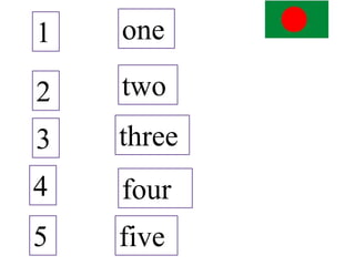 1 one
2 two
4 four
3 three
5 five
 