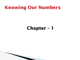 Chapter – 1
Knowing Our Numbers
 